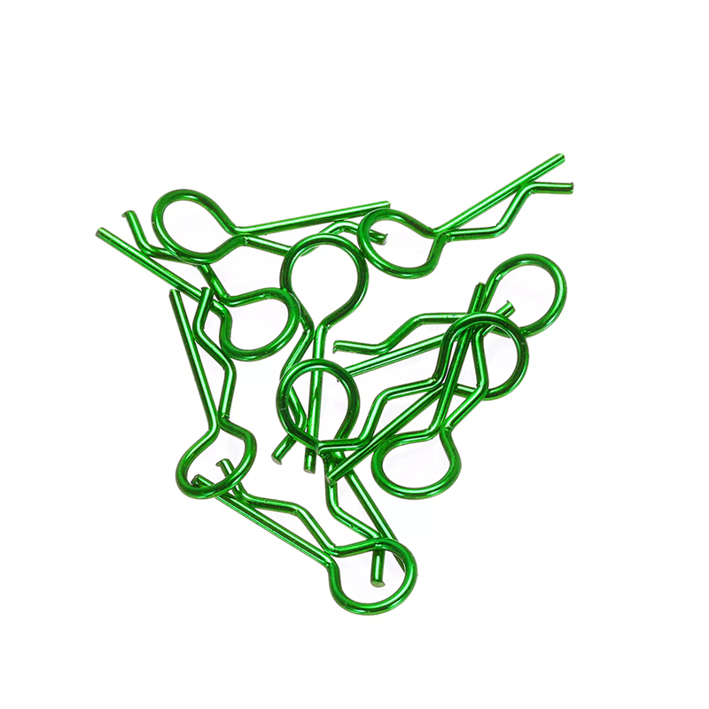 SC Models Medium Body Clips - Metallic Green (10) (SCFOP28001G)