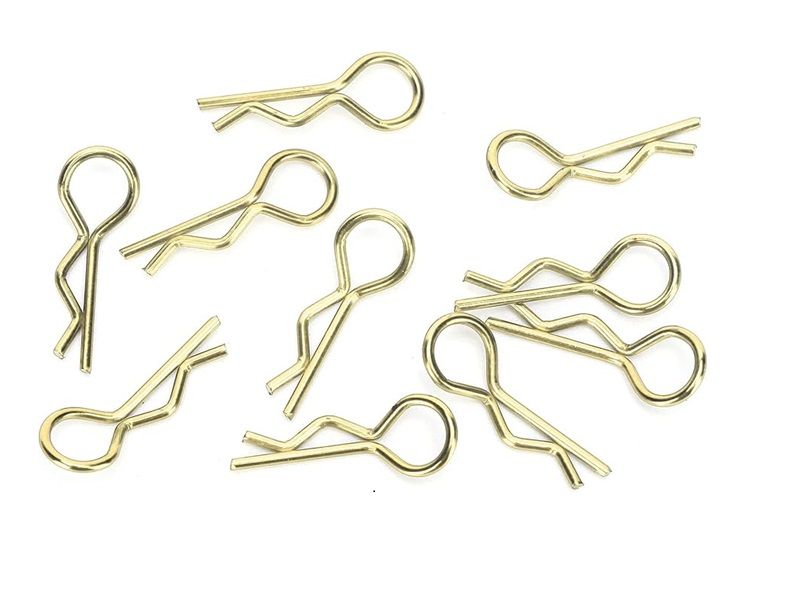 SC Models Medium Body Clips - Gold (10) (SCFOP28001GL)