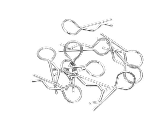 SC Models Medium Body Clips - Silver (10) (SCFOP28001S)