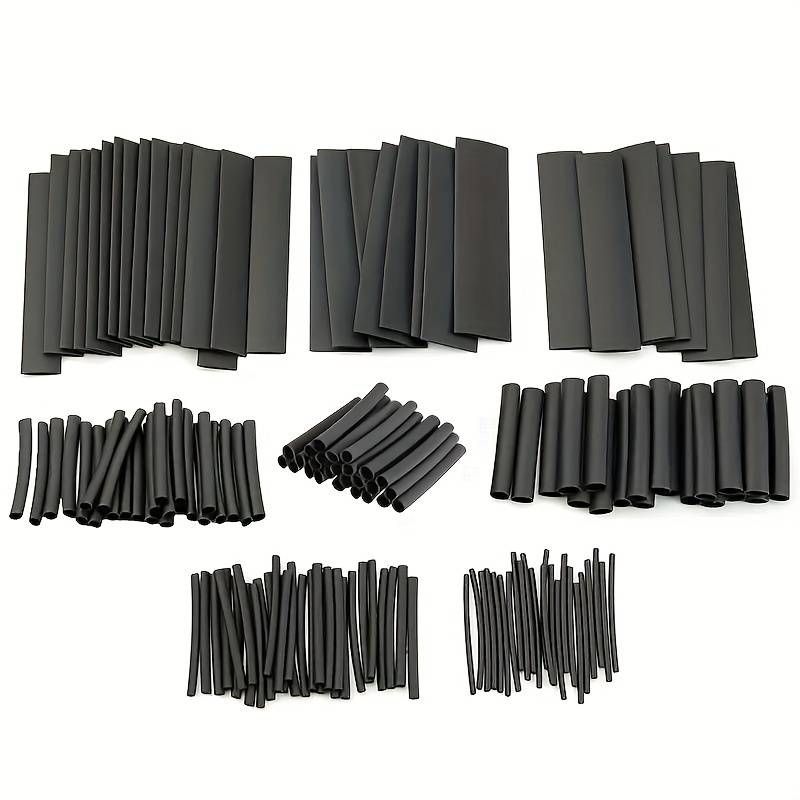 SC Models Heat Shrink Tubing - Assortment, Black 127Pcs (SCHEAT127BK)
