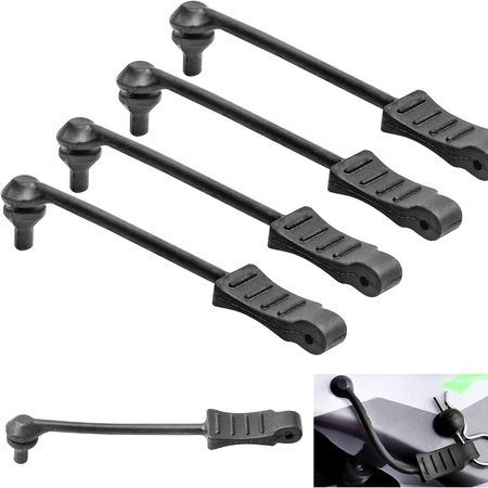 SC Models RC Car Body Clip Retainer 1:8 Scale Black (4) (SCKRSH030A)