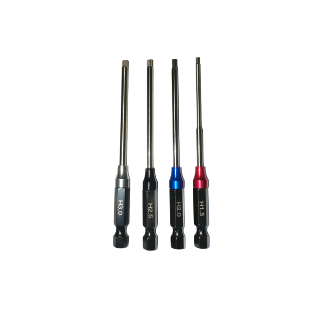 SC Models Titanium Coated Power Driver Tips 1.5, 2.0, 2.5, 3.0mm (SCKRTA112)