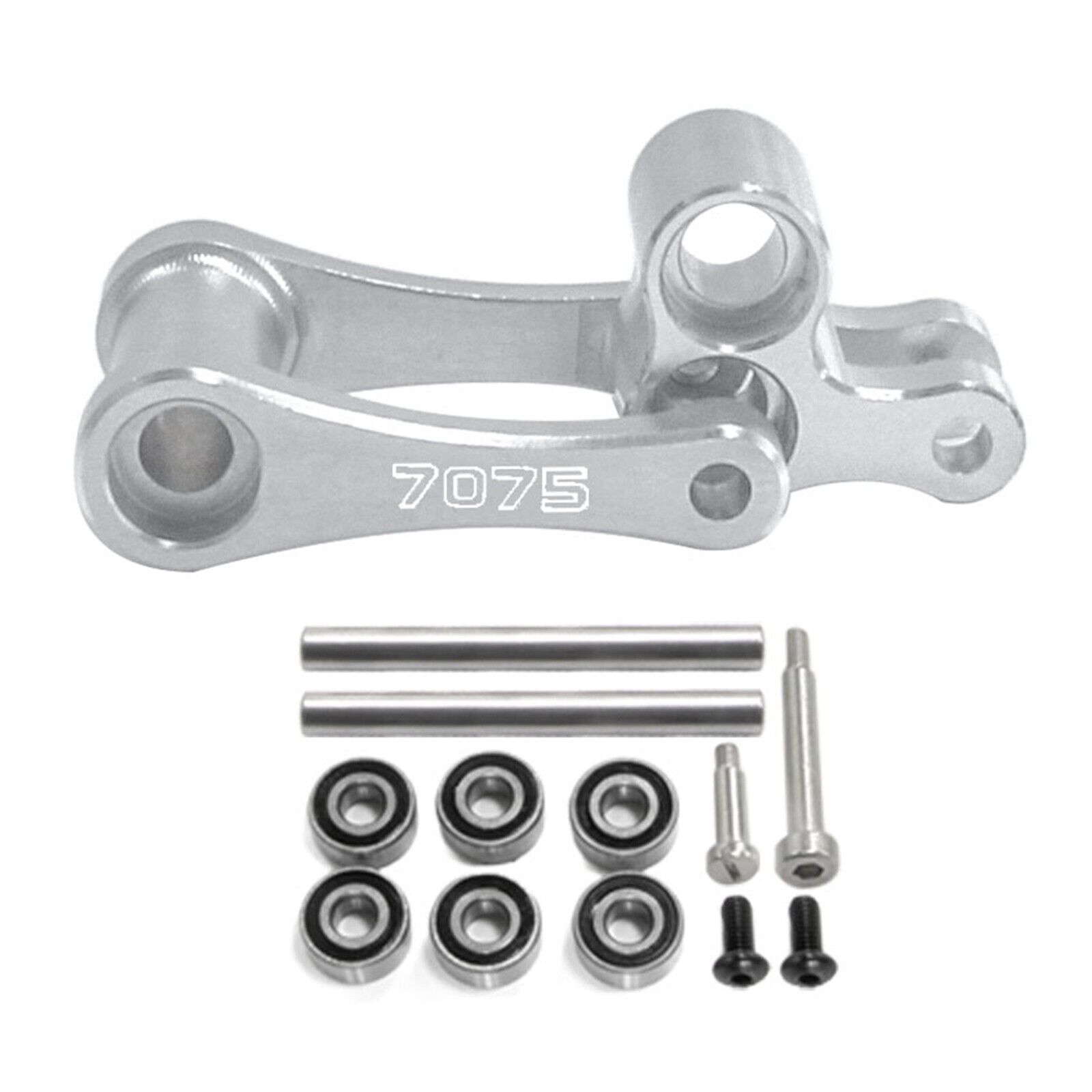 SC Models Aluminum Rear Knuckle &amp; Pull Rod, Losi Promoto - Silver (SCPMX1405B)