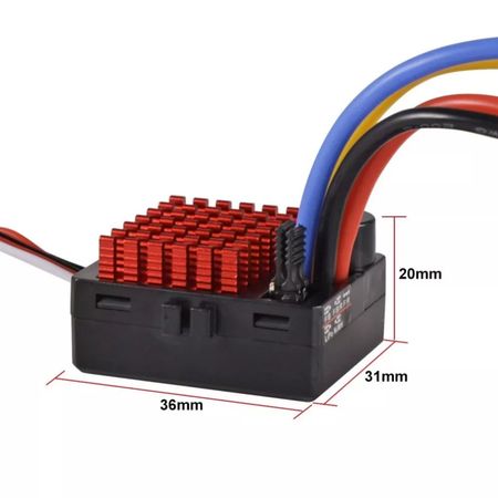9IMOD 1060 Brushed Speed Controller 2-3s Waterproof - Tamiya Plug (SCRC3487C)