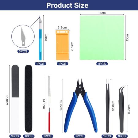 SC Models 10 Pieces Model Making Tool Set With Case (SCVGCUT005)