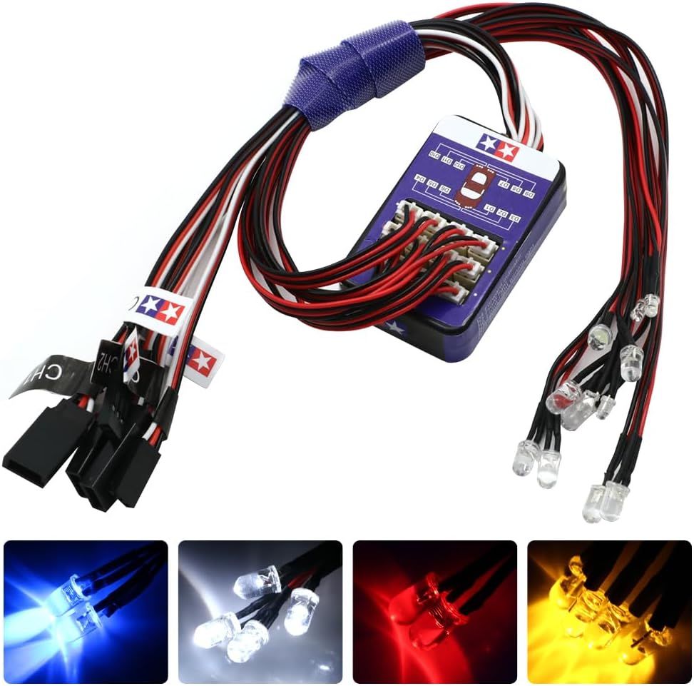 SC Models RC Car 12 LED Lighting Kit , Intelligent - 4 Colors Lighting (SCVGLFI010)