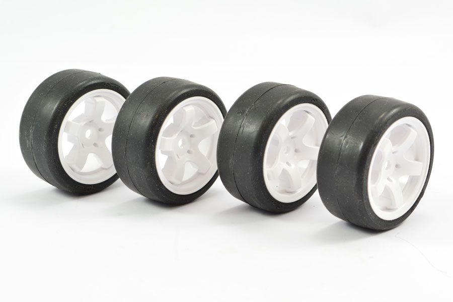 Sweep Mini Pre Glued Set Tyres 25Deg (4) (SWP-MN25PG)