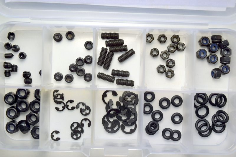 Absima Small Parts Assortment Box (100 Pcs.) ( AB 3020002)