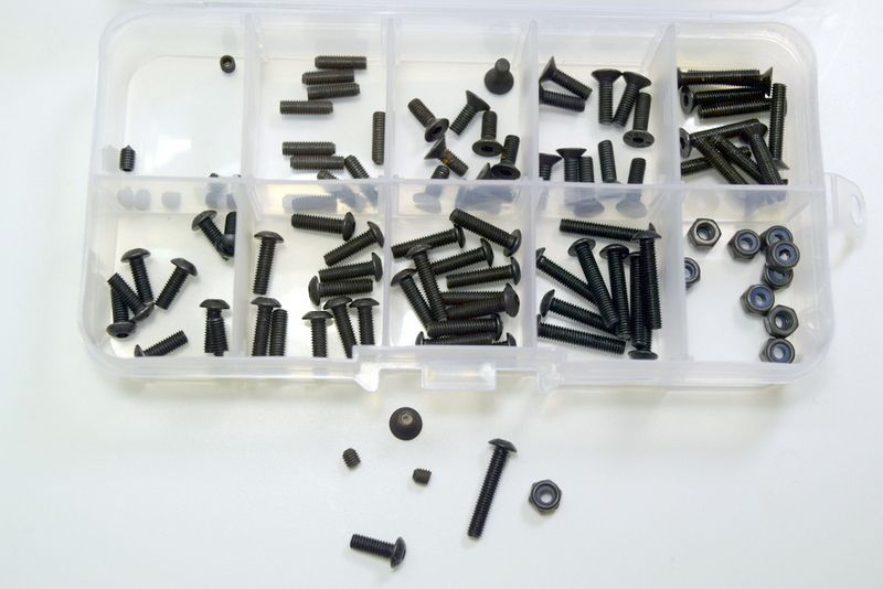 Absima Screw Assortment Box For 1:10 Scale (100 Pcs.) ( AB 3020001)