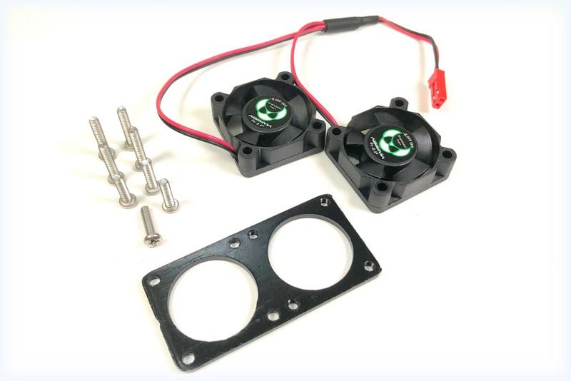 Absima Standard Twin Fan + Adapter Plate, 8,000RPM, 30mm Size ( AB 2310034)
