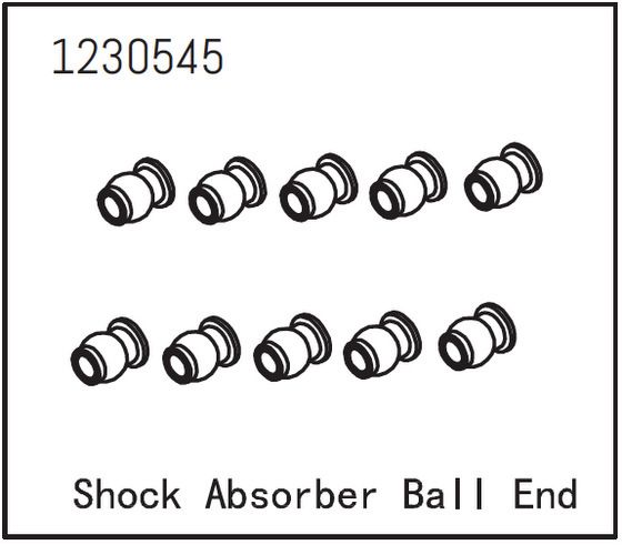 Absima Shock Absorber Ball End (10) ( AB 1230545)