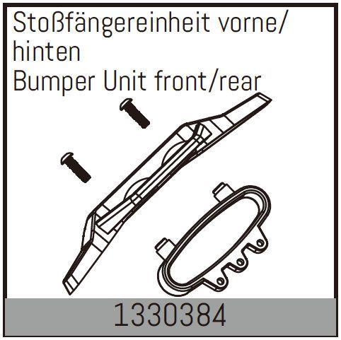 Absima Bumper Unit Front/Rear (2) ( AB 1330384)