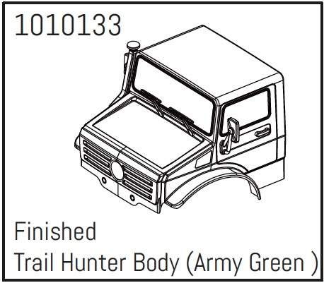 Absima T-Hunter PC Body Set (army green) - PRO Crawler 1:18
