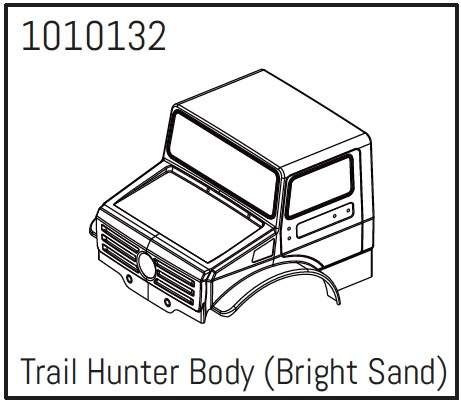 Absima T-Hunter PC Body (bright sand) - PRO Crawler 1:18