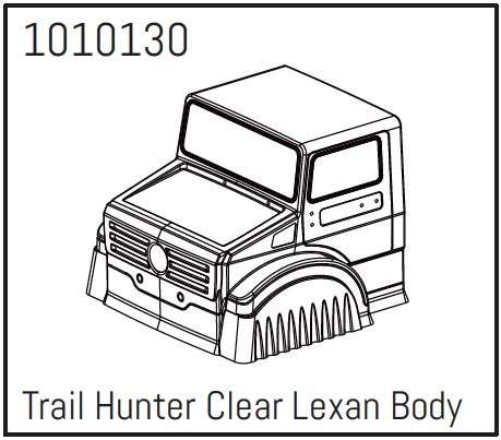 Absima T-Hunter PC Body (unpainted) - PRO Crawler 1:18