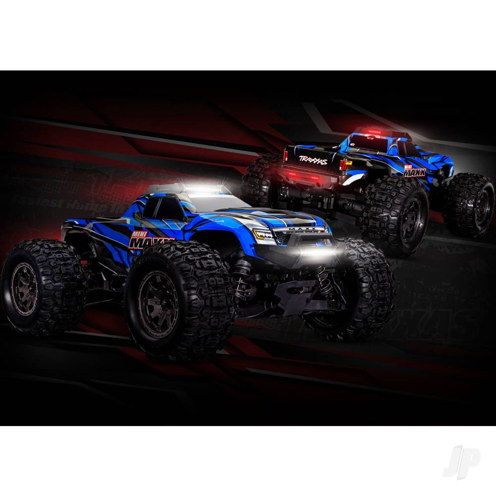 Traxxas LED light kit, Mini Maxx, complete (includes front &amp; rear bumpers with LED lights, roof skid plate with LED lights) (fits #10711 body) (TRX10795)