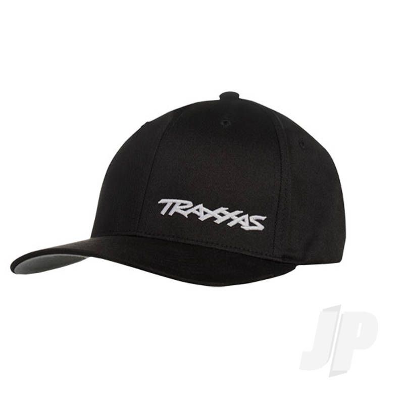 Traxxas Flex Hat Curve Bill Black / White Small Traxxas Logo (TRX1187-BLW-SM)