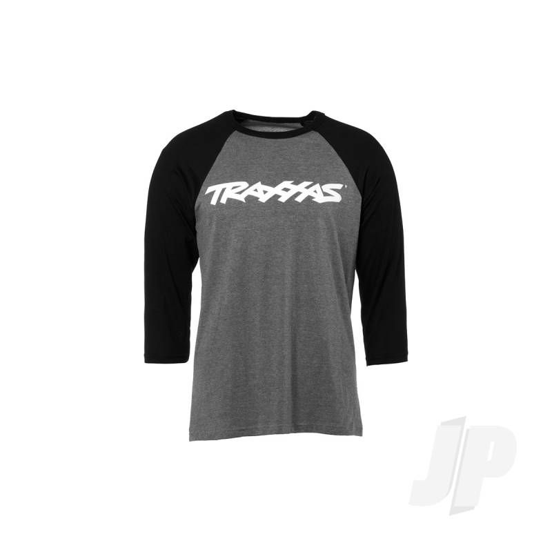 Traxxas Traxx Raglan Shirt Grey / Black Medium (TRX1369-M)
