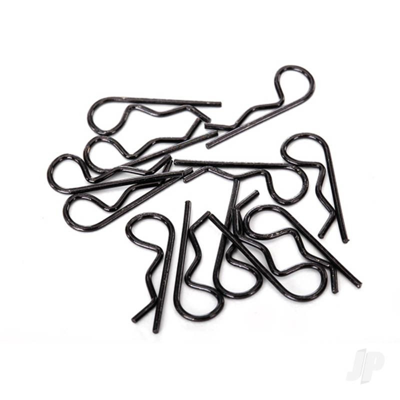 Traxxas Body Clips Black Standard Size (12pcs) (TRX1834A)