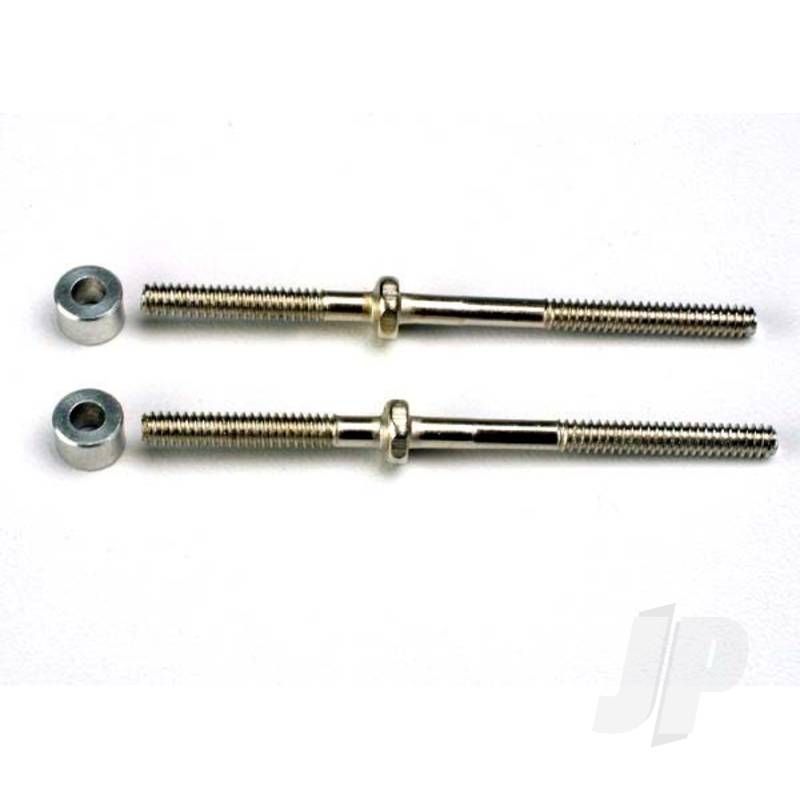 Traxxas Turnbuckles (54Mm) (2 Pcs) / 3X6X4Mm Aluminium Spacers (Rear Camber Links) (TRX1937)
