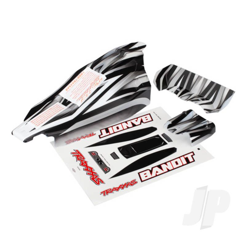 Traxxas Body, Bandit, Prographix (Replacement For The Painted Body. Graphics Are Printed, Requires Paint &amp; Final Colour Application) / Decal Sheet (TRX2420)