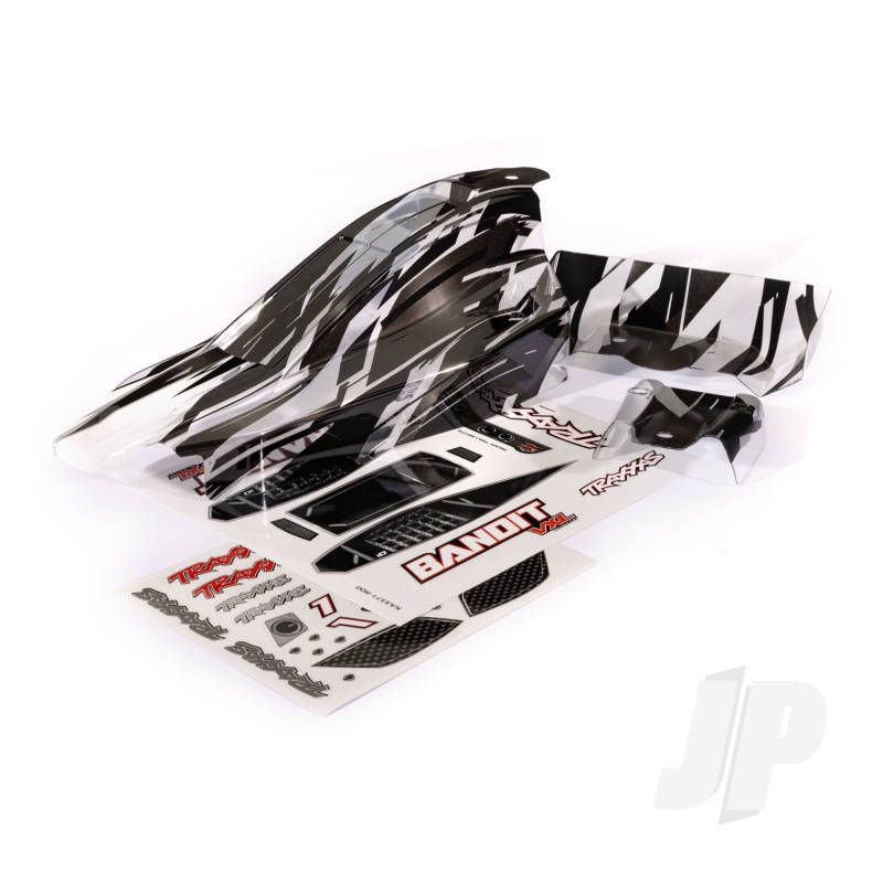 Traxxas Body, Bandit Vxl, Prographix/ Wing (Graphics Are Printed, Requires Paint &amp; Final Color Application)/ Decal Sheet (TRX2436L)
