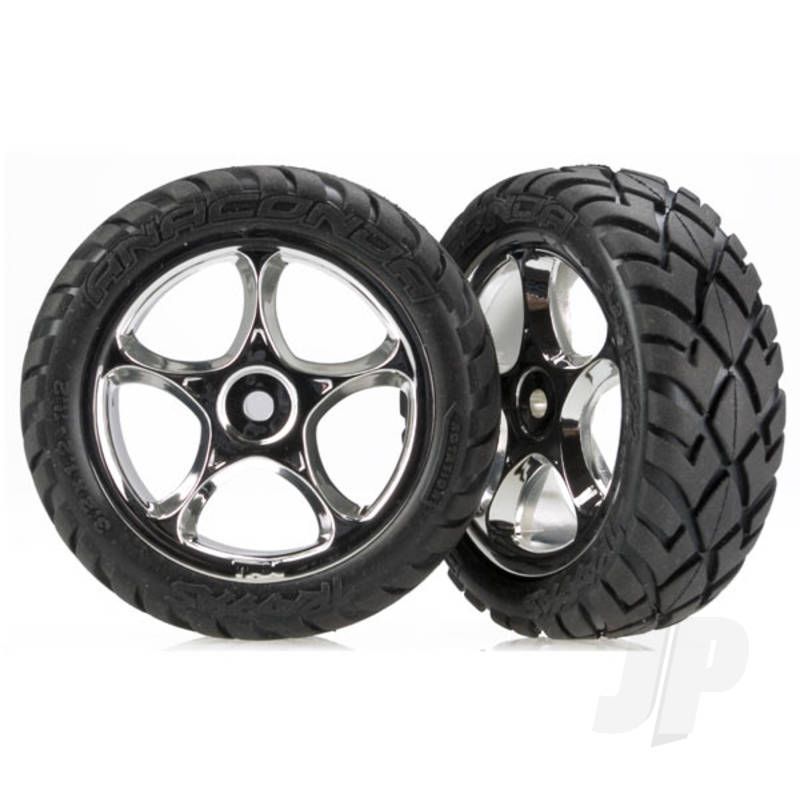 Traxxas Tyres And Wheels, Assembled Tracer 2.2In (2 Pcs) (TRX2479R)