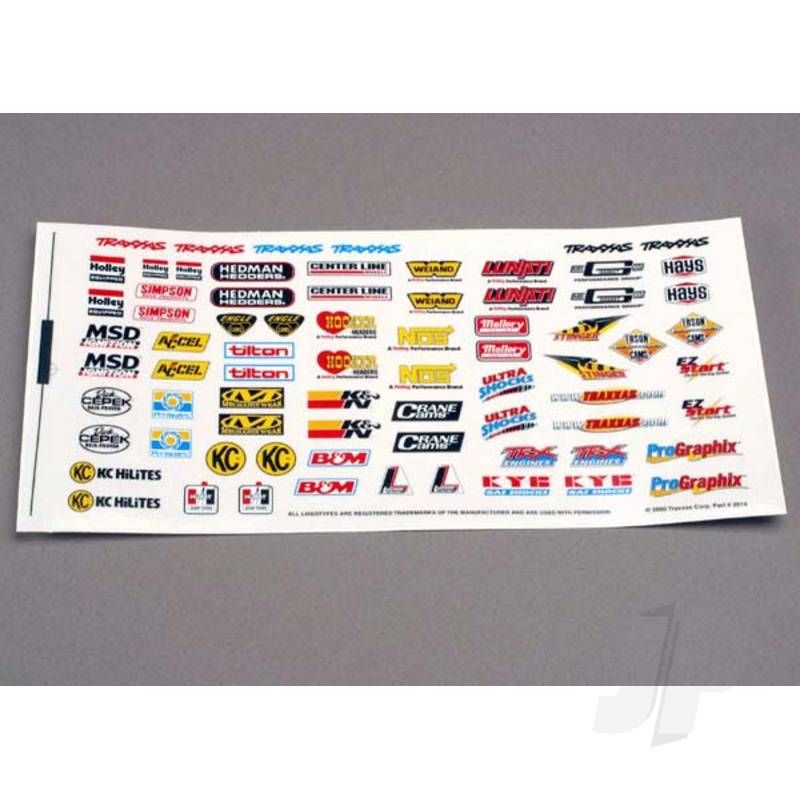 Traxxas Decal Sheet, Racing Sponsors (TRX2514)