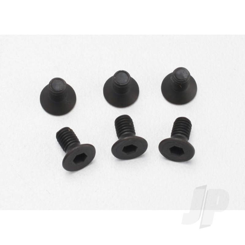 Traxxas Screws, 3X6Mm Countersunk Machine (6 Pcs) (Hex Drive) (TRX2534)