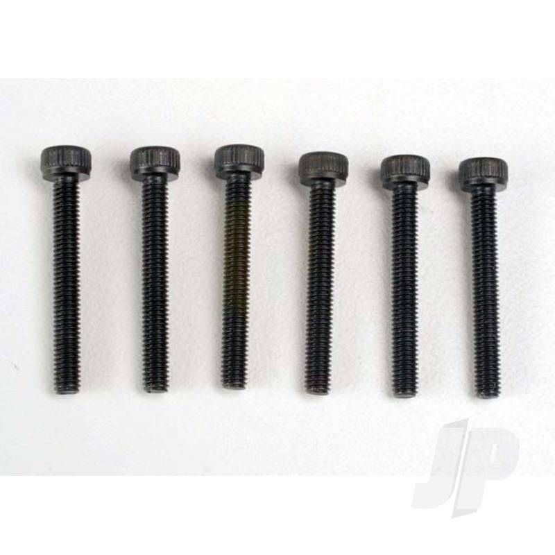 Traxxas Header Screws, 3X23Mm Cap Hex Screws (6 Pcs) (TRX2556)
