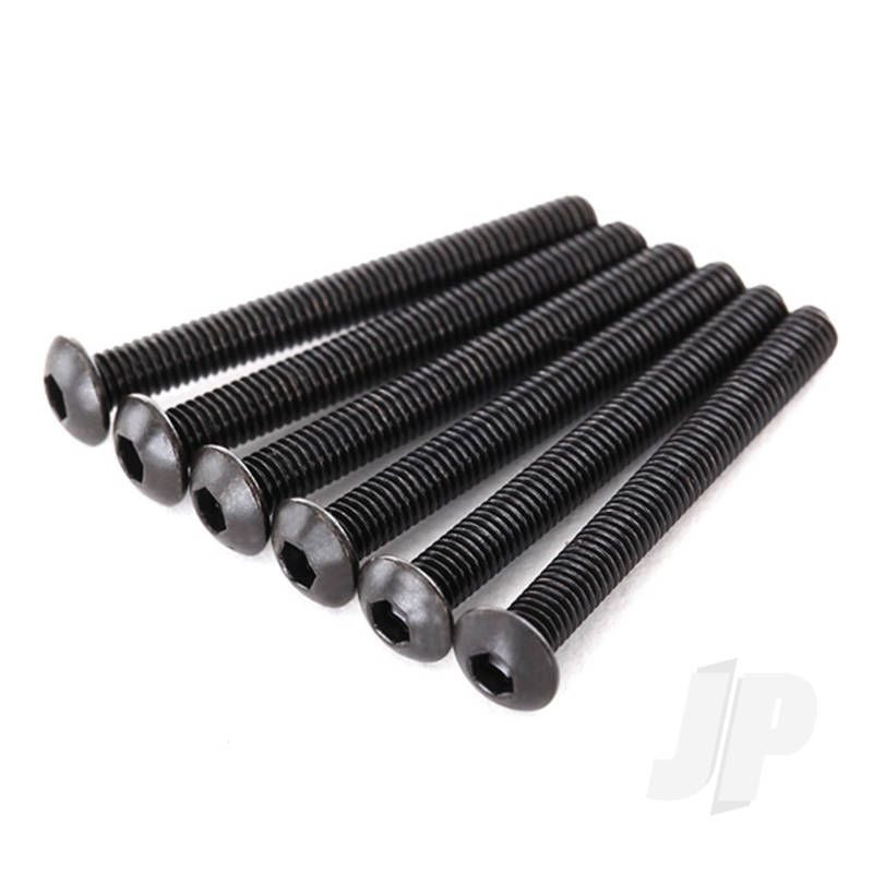 Traxxas Screws, 3X27Mm Button-Head Machine (Hex Drive) (6 Pcs) (TRX2616)