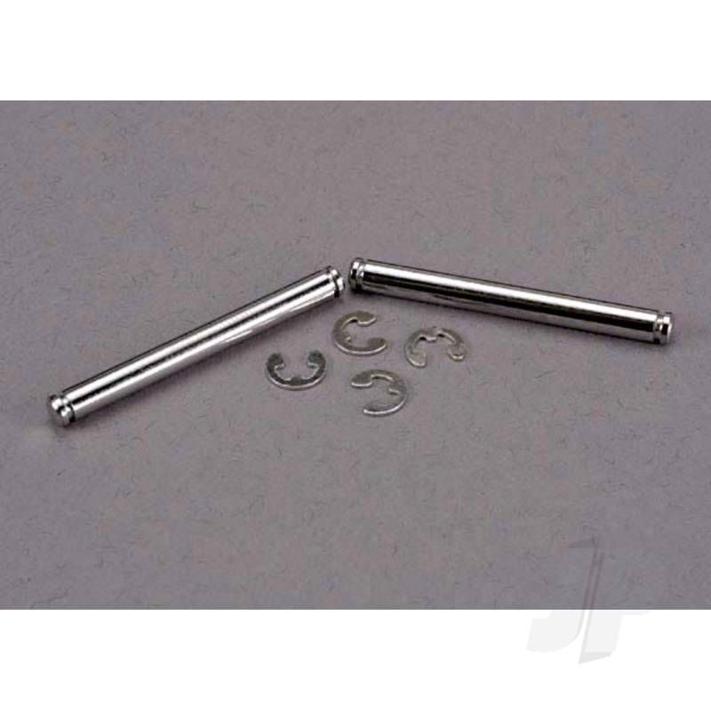 Traxxas Suspension Pins, 31.5Mm, Chrome (2 Pcs) With E-Clips (4 Pcs) (TRX2637)
