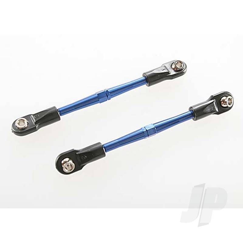 Traxxas Turnbuckles, Aluminium (Blue-Anodised), Toe Links, 59Mm (2 Pcs) (Assembled With Rod Ends &amp; Hollow Balls) (Requires 5Mm Aluminium Wrench #5477) (TRX3139A)