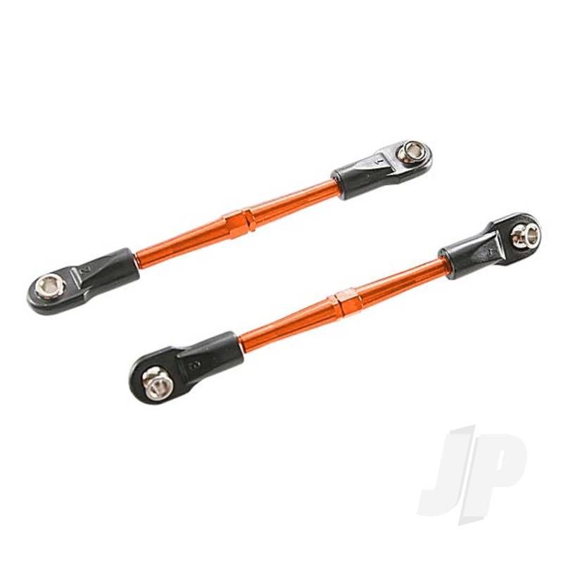 Traxxas Turnbuckles, Aluminium (Orange-Anodised), Toe Links, 59Mm (2) (Assembled W/ Rod Ends &amp; Hollow Balls) (Requires 5Mm Aluminium Wrench #5477) (TRX3139T)