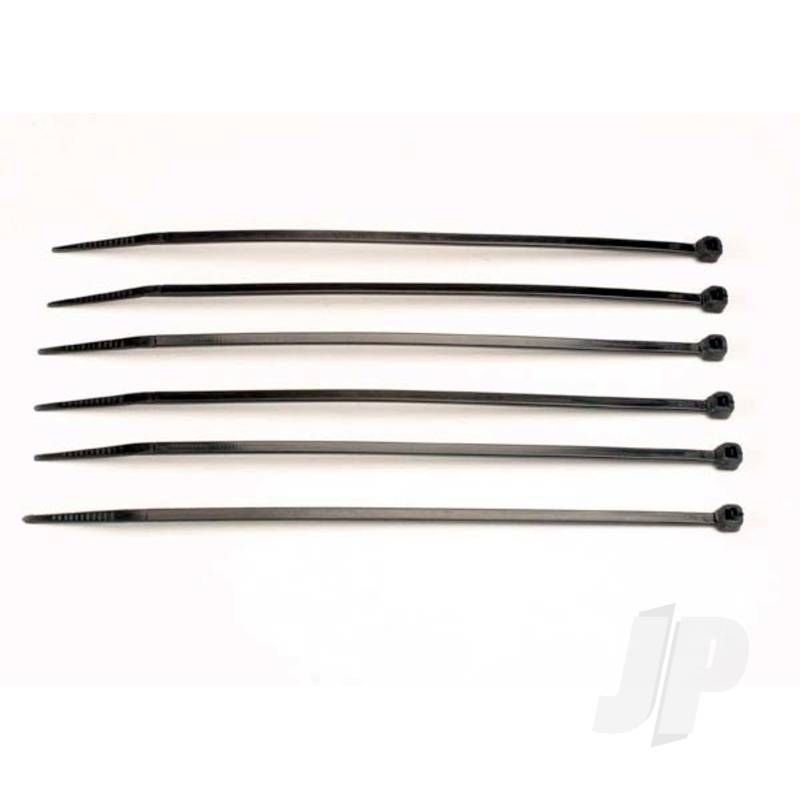 Traxxas Cable Ties, Medium (Black) (6 Pcs) (TRX3155)
