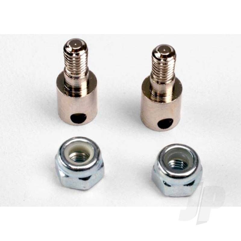 Traxxas Rod Guides (2 Pcs) / 3Mm Nylon Locknuts (2 Pcs) (TRX3180)
