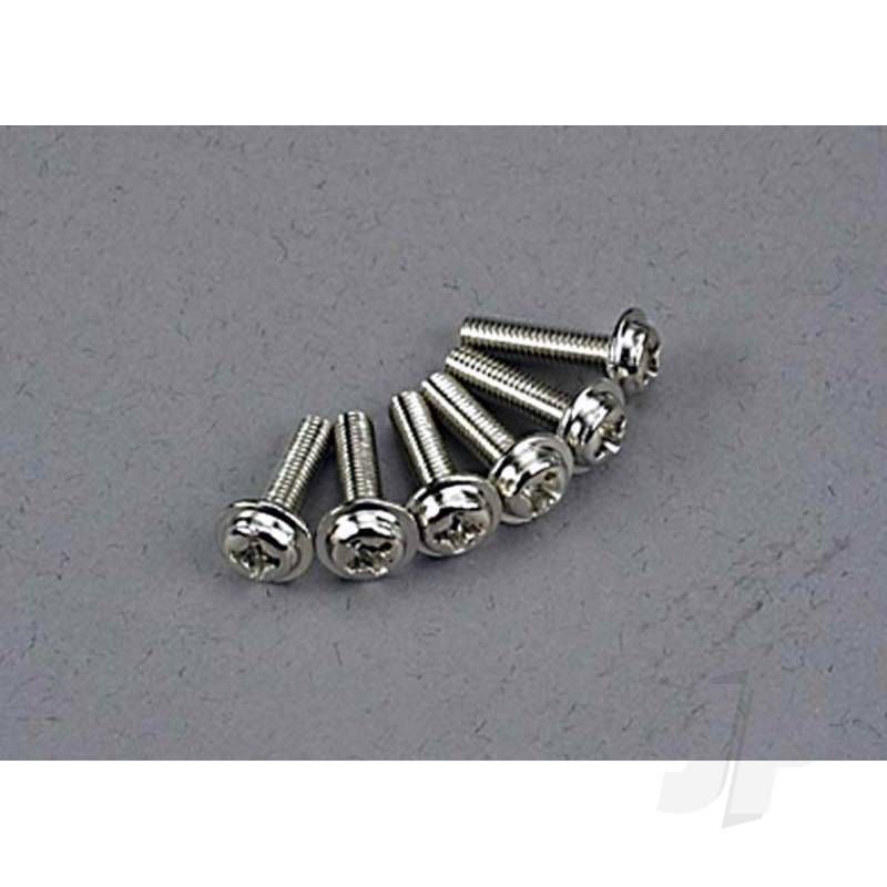 Traxxas Screws, 3X12Mm Washerhead Machine (6 Pcs) (TRX3186)