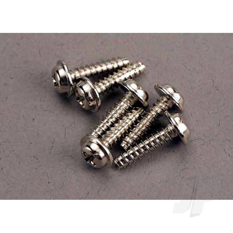Traxxas Screws, 3X12Mm Washerhead Self-Tapping (6 Pcs) (TRX3286)