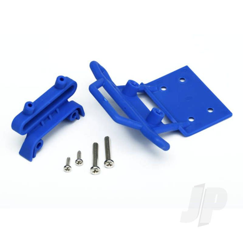 Traxxas Front Bumper &amp; Mount Rst (Blue) (TRX3621X)