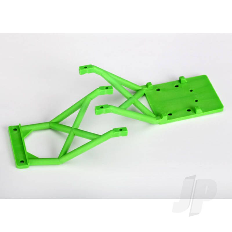 Traxxas Skid Plates, Front &amp; Rear (Green) (TRX3623A)