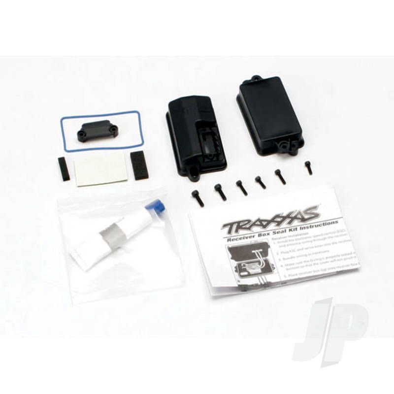 Traxxas Box, Receiver (Sealed) / Foam Pad / 2.5X8Mm Cs (4 Pcs) / 3X10Mm Cs (2 Pcs) (TRX3628)