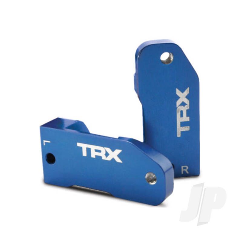 Traxxas Caster Blocks, 30-Degree, Blue-Anodised 6061-T6 Aluminium (Left &amp; Right) / Suspension Screw Pin (2 Pcs) (TRX3632A)