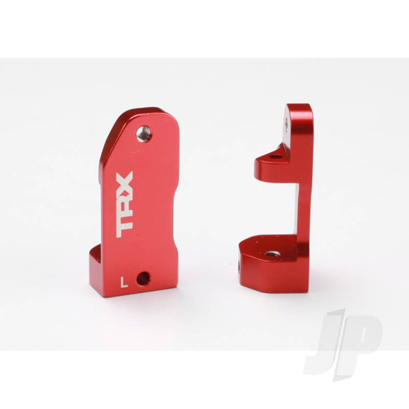 Traxxas Caster Blocks, 30-Degree, Red-Anodised 6061-T6 Aluminium (Left &amp; Right) / Suspension Screw Pin (2 Pcs) (TRX3632X)
