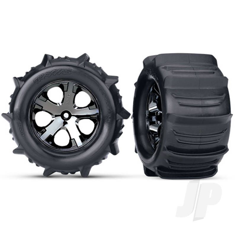 Traxxas Tyres And Wheels, Assembled Glued (2.8In) (2 Pcs) (TRX3689)