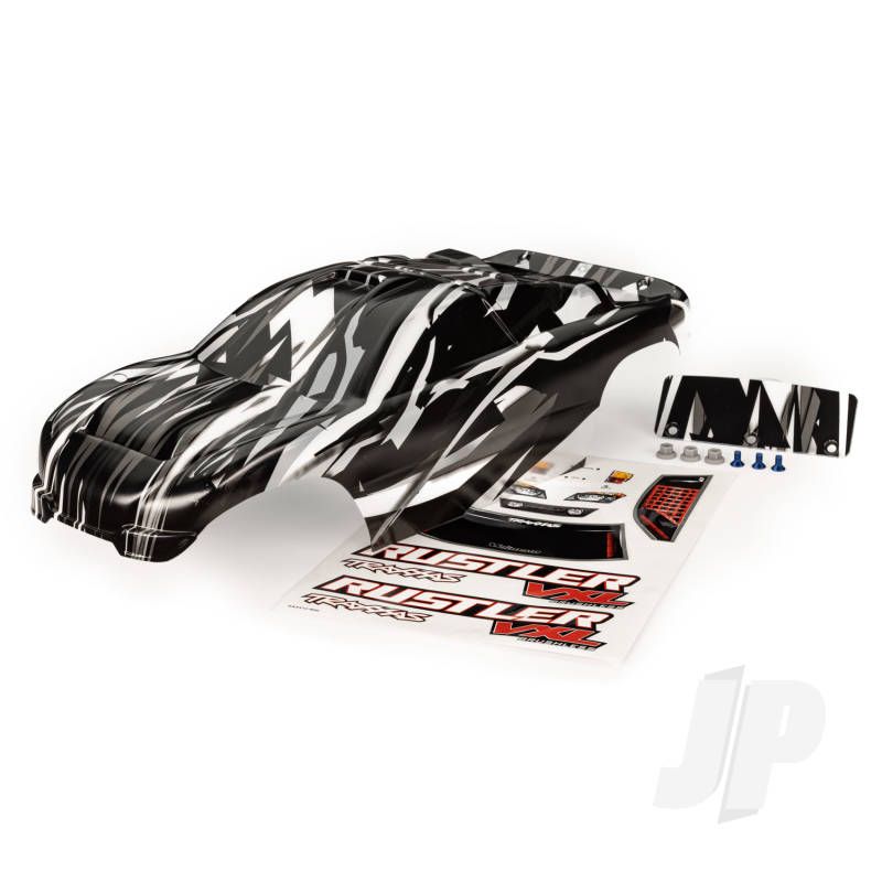Traxxas Body, Rustler Vxl, Prographix (Graphics Are Printed, Requires Paint &amp; Final Color Application)/ Decal Sheet (TRX3726L)