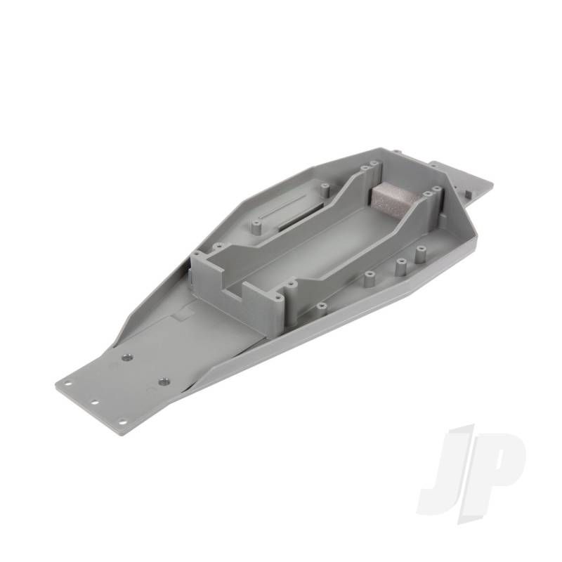 Traxxas Lower Chassis (Gray) (166Mm Long Battery Compartment) (Fits Both Flat And Hump Style Battery Packs) (Use Only With #3725R Esc Mounting Plate) (TRX3728A)