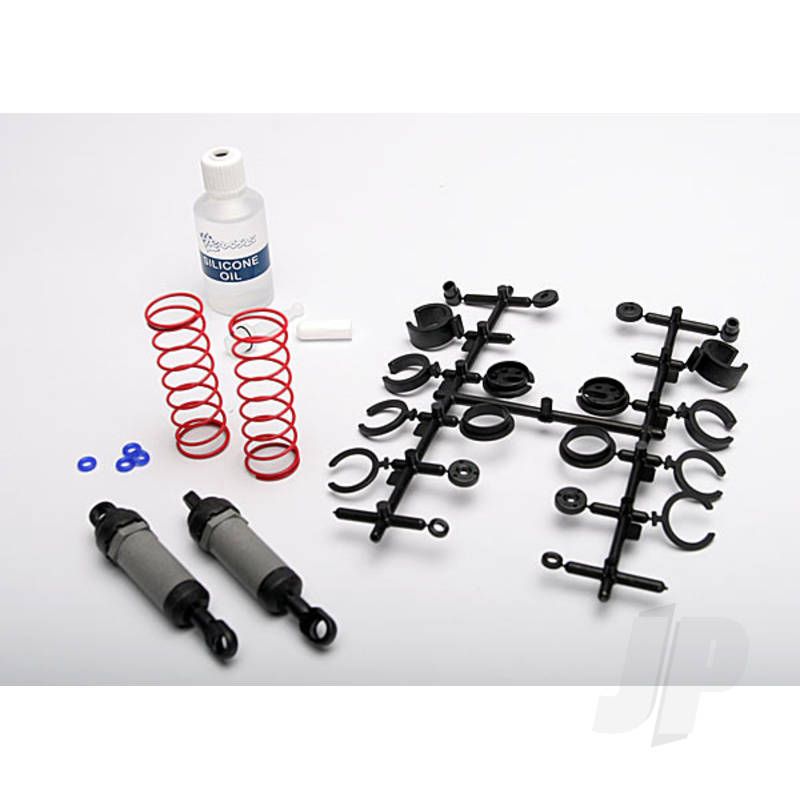 Traxxas Ultra Shocks (Grey) (Long) (Complete With Spring Pre-Load Spacers &amp; Springs) (2 Pcs) (TRX3760A)