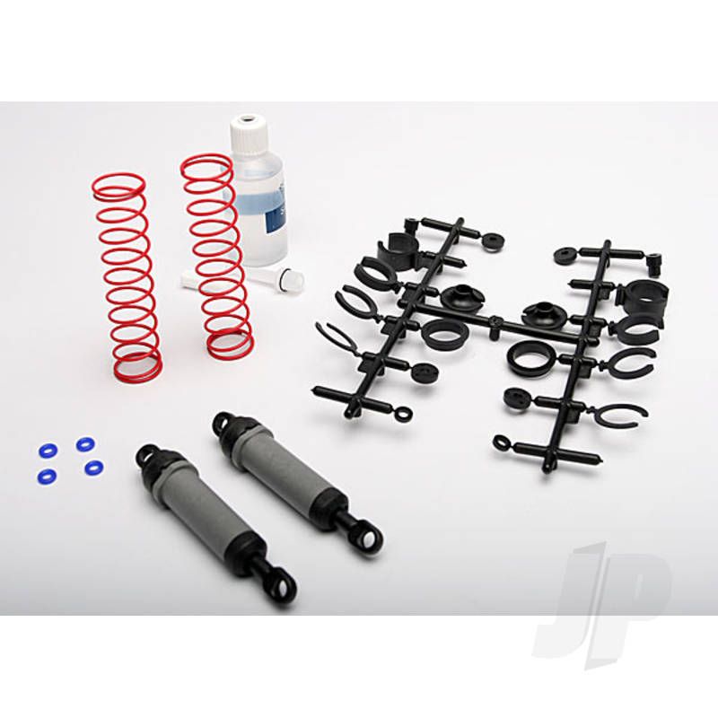 Traxxas Ultra Shocks (Grey) (Xx-Long) (Complete With Spring Pre-Load Spacers &amp; Springs) (Rear) (2 Pcs) (TRX3762A)