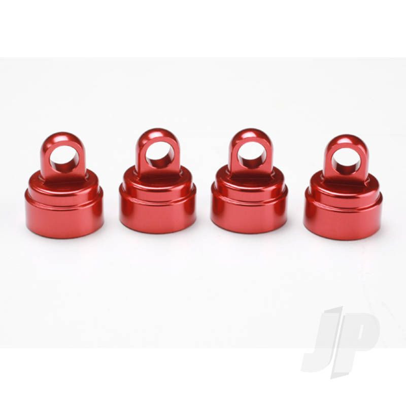 Traxxas Shock Caps, Aluminium (Red-Anodised) (4 Pcs) (Fits All Ultra Shocks) (TRX3767X)