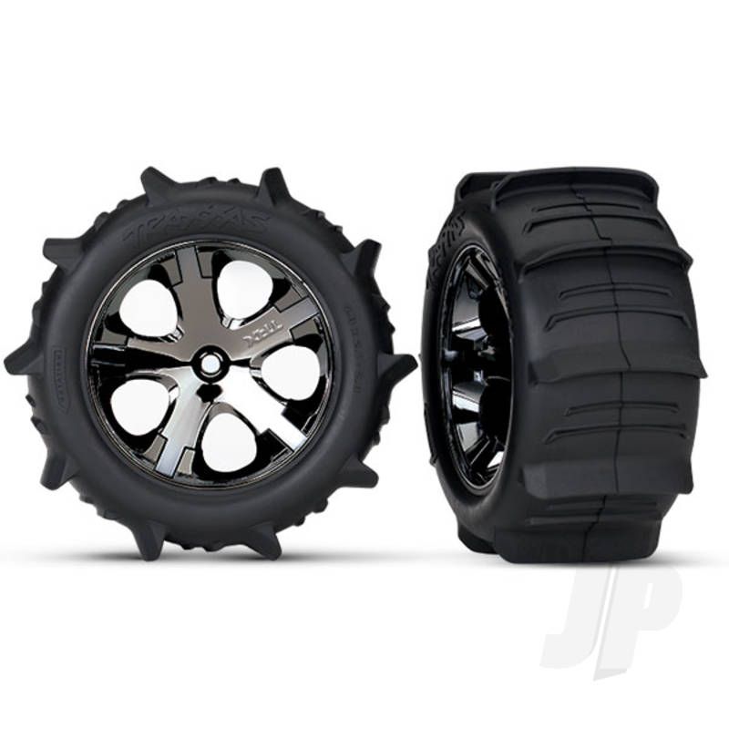 Traxxas Tyres And Wheels, Assembled Glued (2.8In) (2 Pcs) (TRX3776)